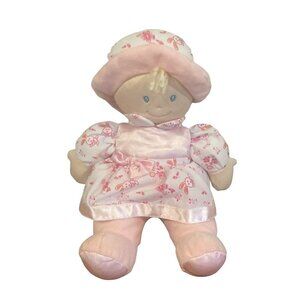 Kids Preferred first doll baby plush pink  Bunny hat dress 2022